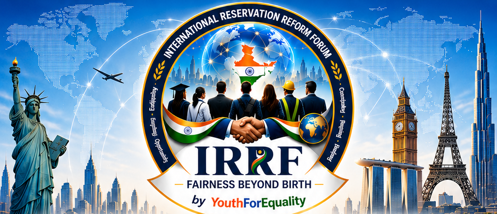 IRRF Global with Statue of Liberty, Eiffel Tower, Big Ben, Burj Khalifa, Marina Bay Sands and original IRRF logo